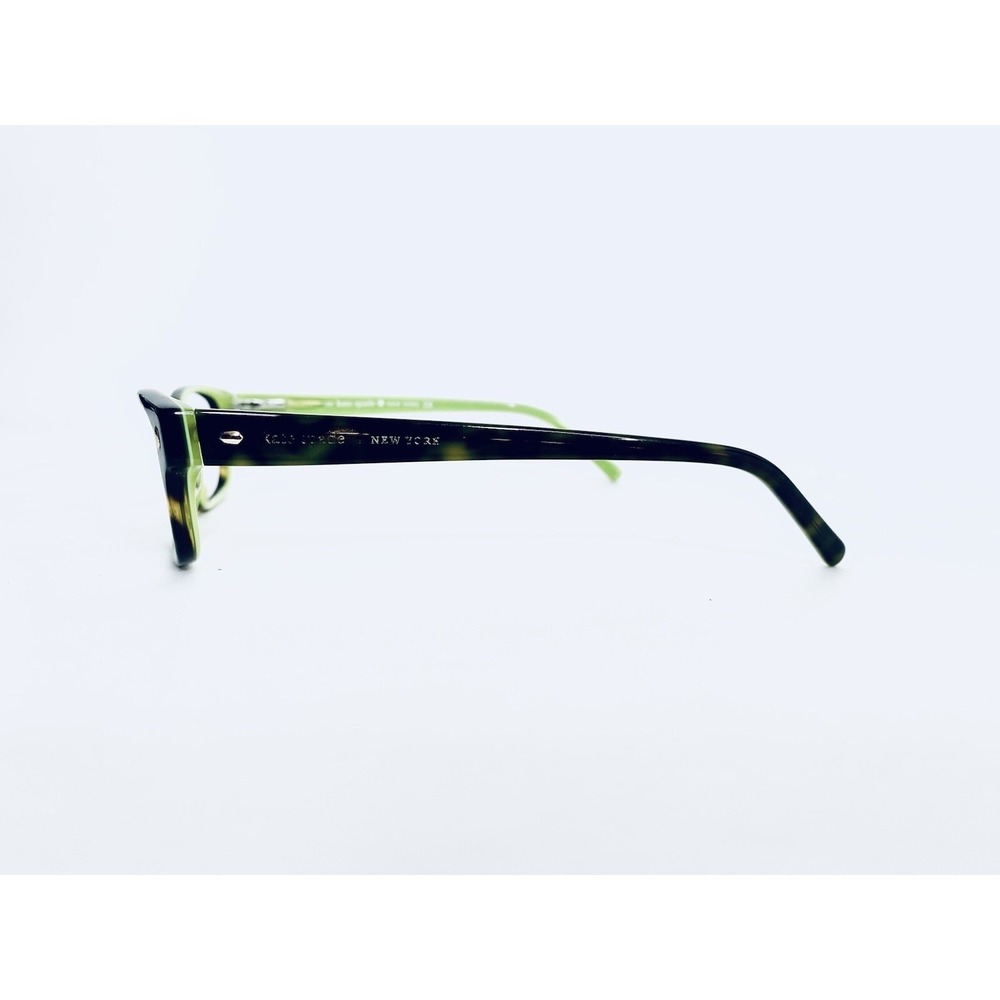 Kate Spade Brown Tortoise w Green Cat Eye Glasses Paxton 53 16 130 - Picture 3 of 12